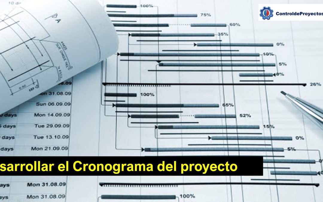 El proceso de desarrollar el Cronograma